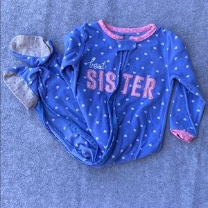 Best Sister Footie Pajama